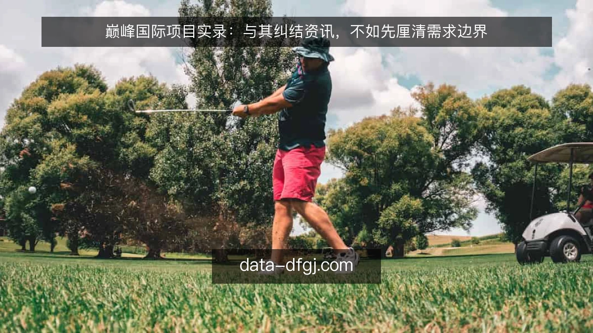 巅峰国际项目实录：与其纠结资讯，不如先厘清需求边界